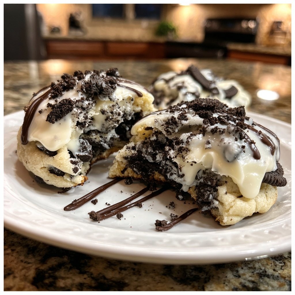 Crumbl Cookies and Cream Milkshake Cookies