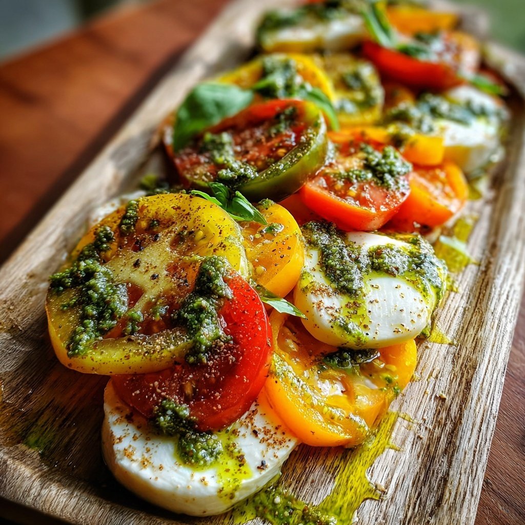 Zesty Pesto Caprese Salad