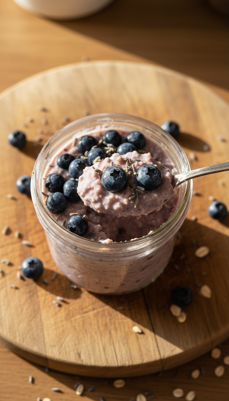 Lavender Vanilla Overnight Oats