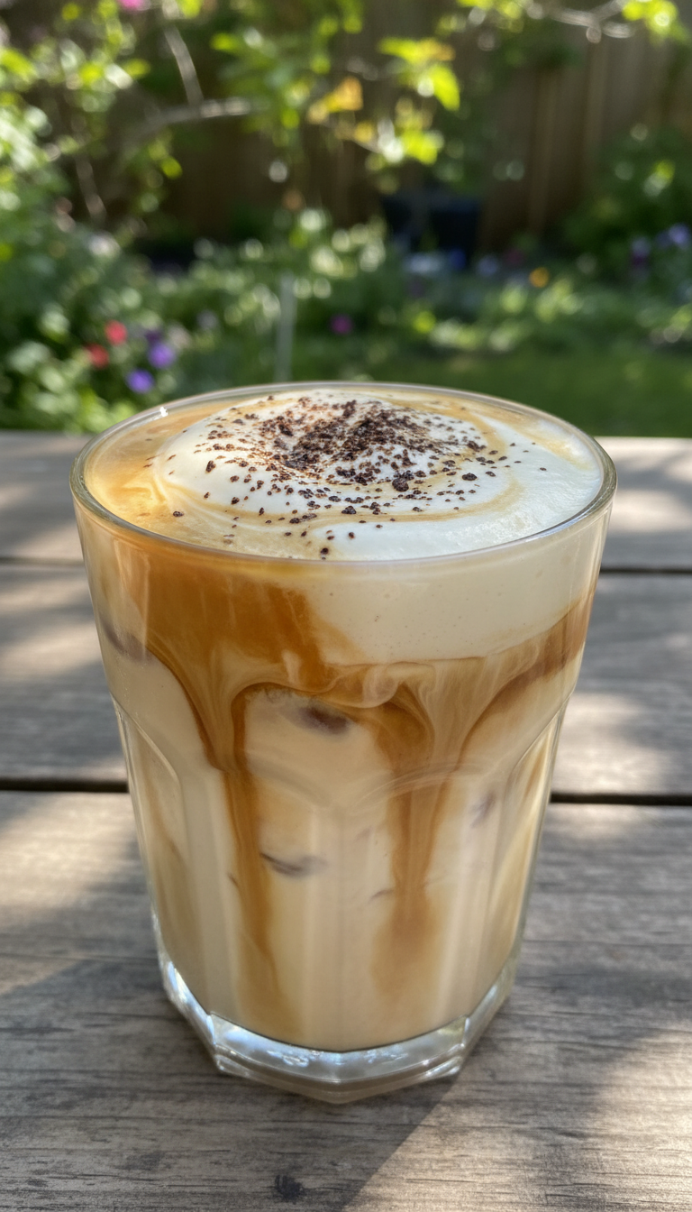 Iced Vanilla Bean Latte Treat