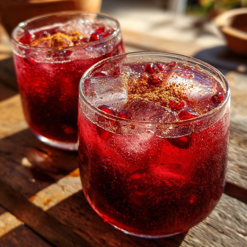Spiced Pomegranate Cinnamon Cooler