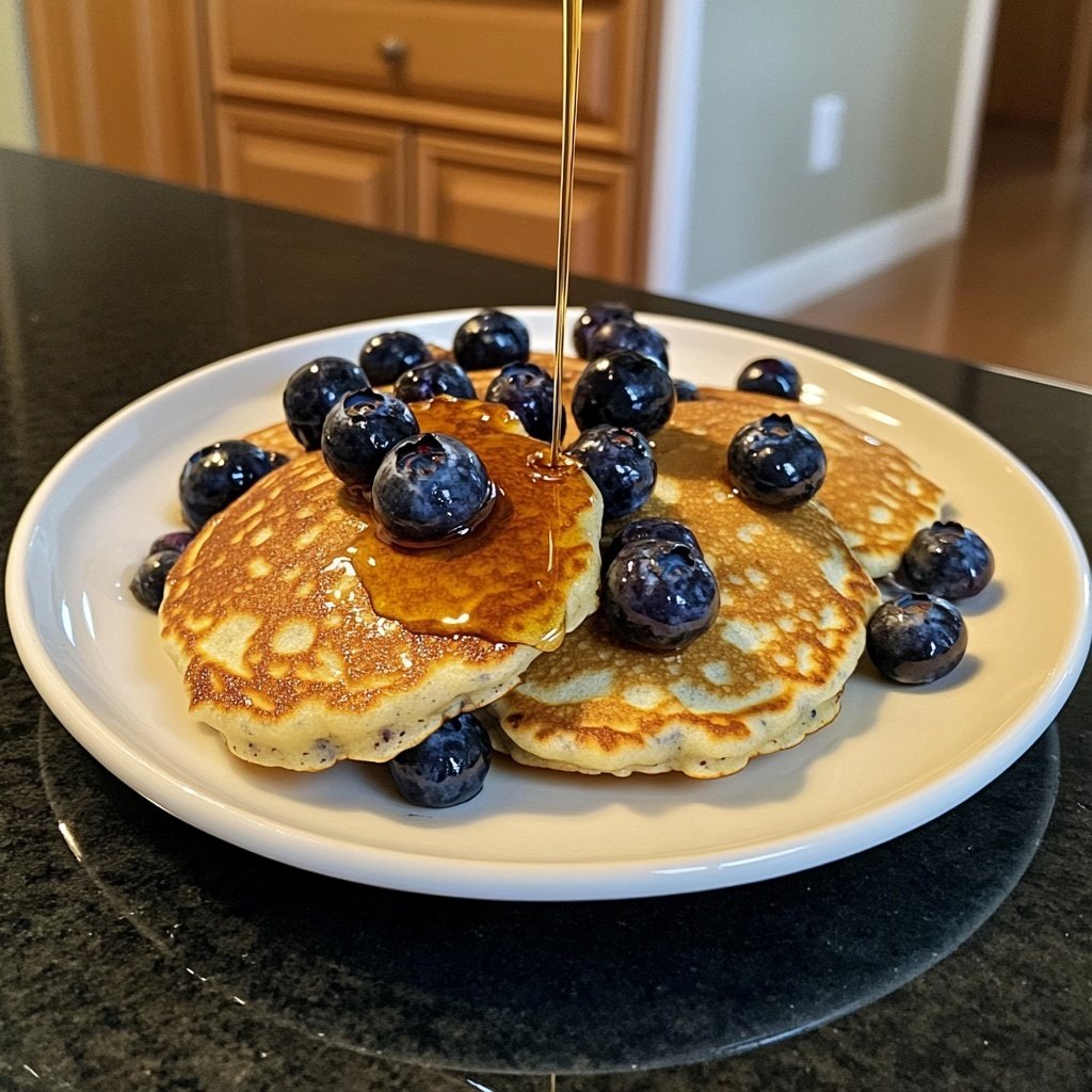 Fluffy Blueberry Pancakes