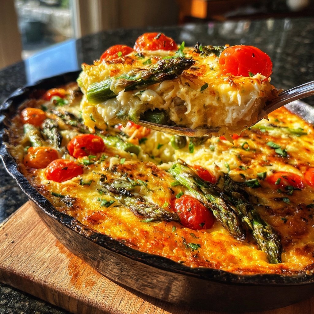 Spring Vegetable and Rice Bake