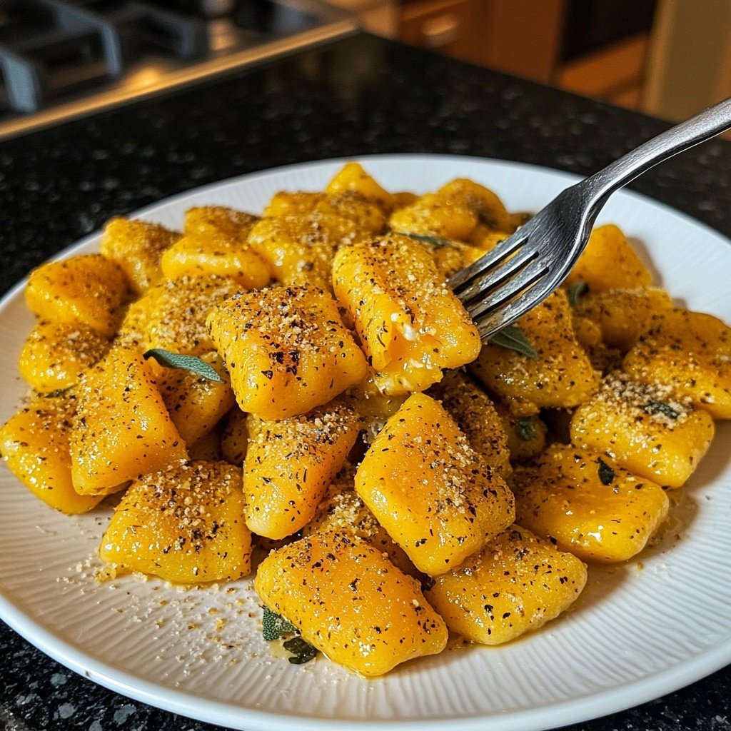 Butternut Squash Gnocchi with Sage Butter Sauce