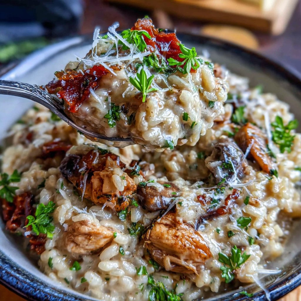 Creamy Turkey and Mushroom Risotto
