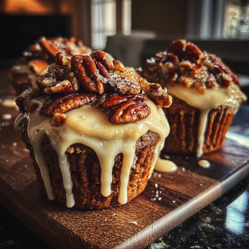 Bourbon Pecan Cupcake Elegance
