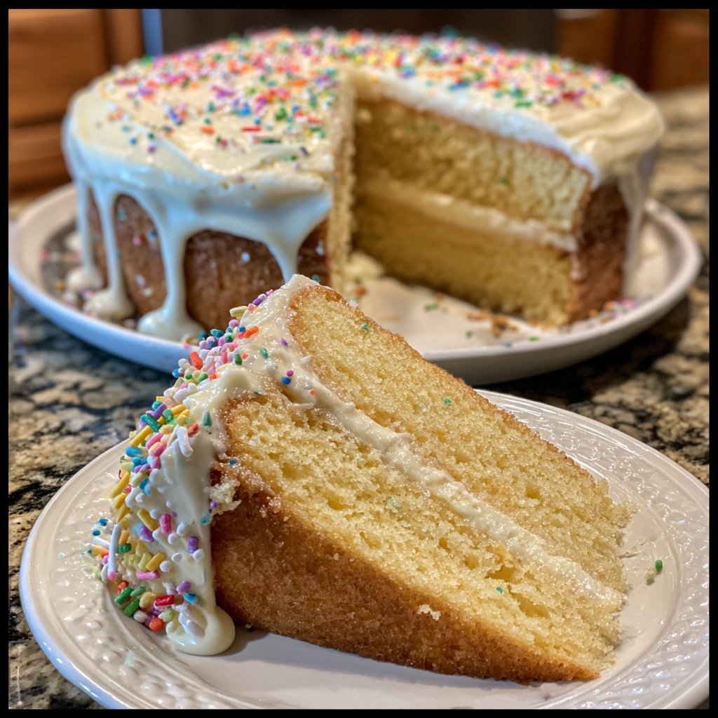 Birthday Celebration Vanilla Cake