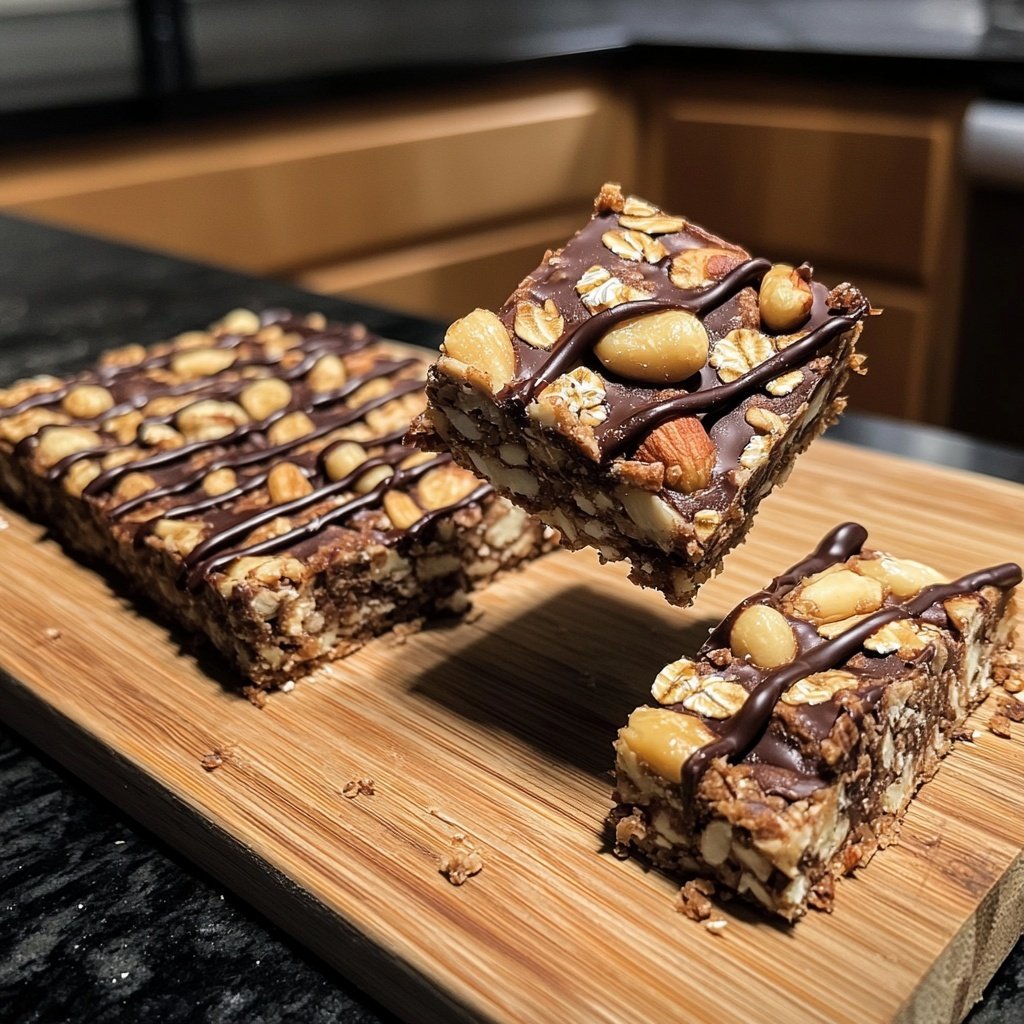 Healthy Chocolate Nut Bars
