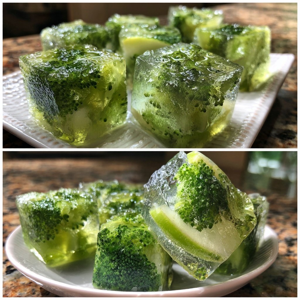 Wholesome Broccoli Apple Iced Cubes