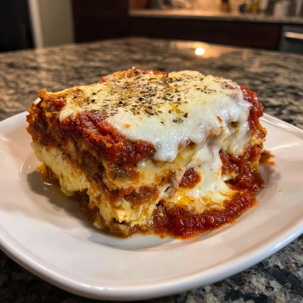 Speedy Eggplant Parmesan Bake
