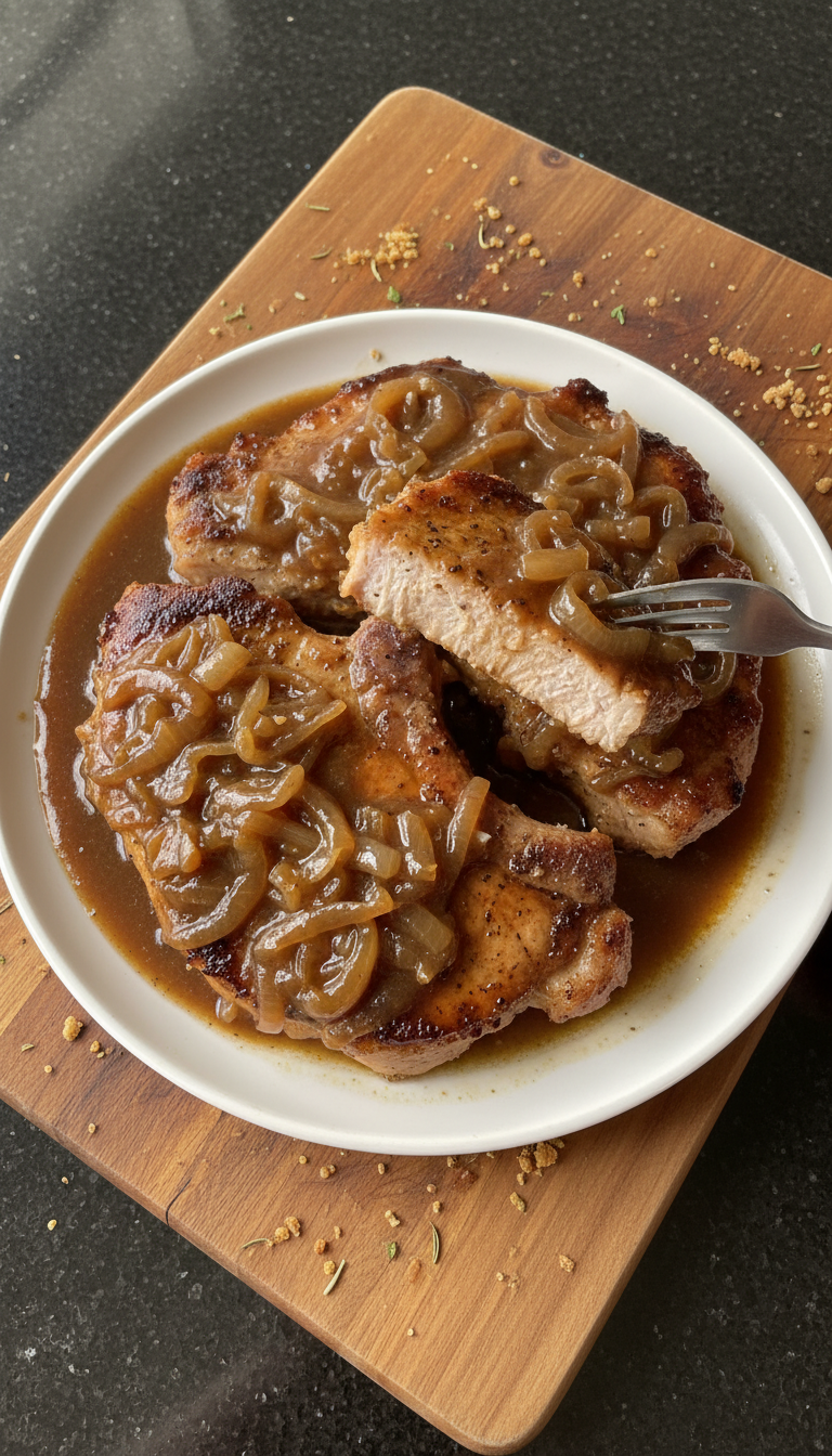 Tender Smothered Pork Chops
