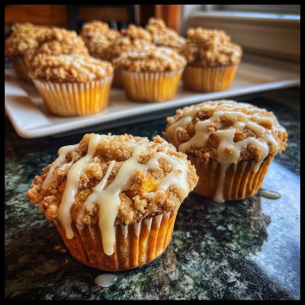 Peach Cobbler Cupcake Delight