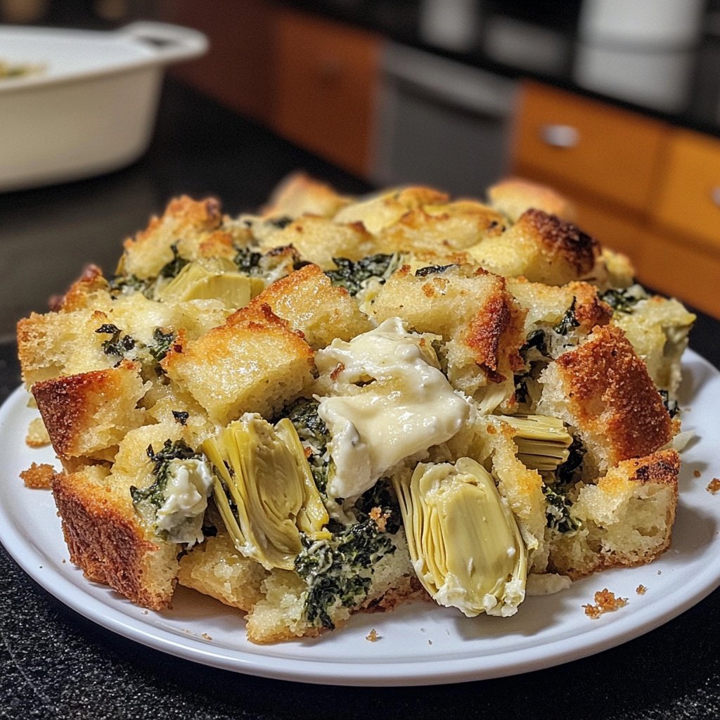 Spinach Artichoke Strata