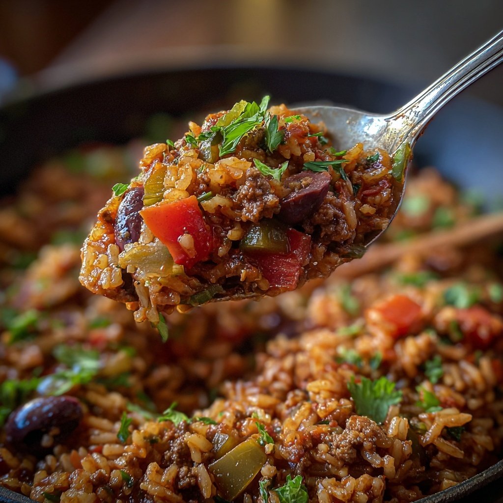 Stovetop Picadillo Spanish Beef Rice
