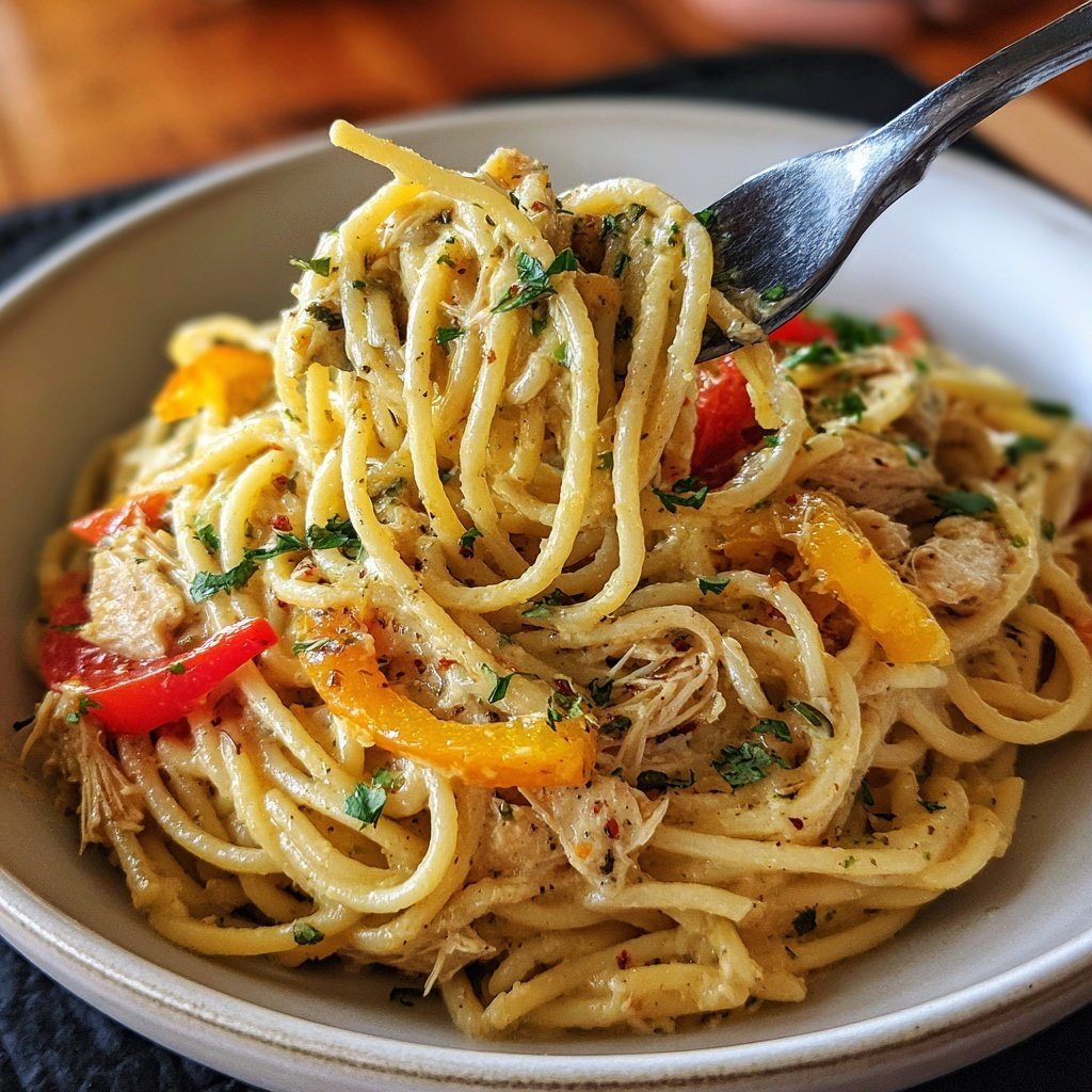 Chicken Spaghetti Comfort Classic Dinner