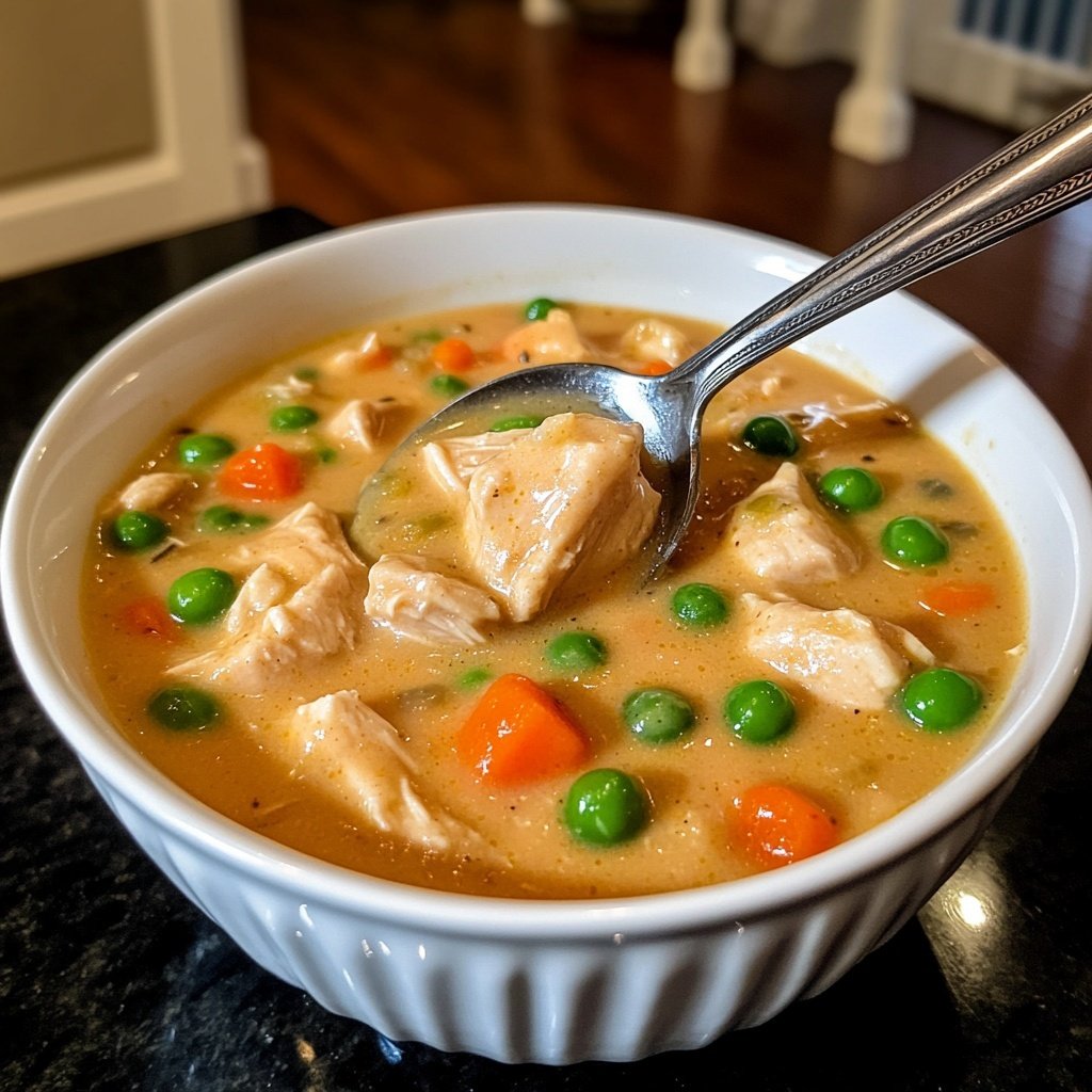 Healthy Chicken Pot Pie Soup