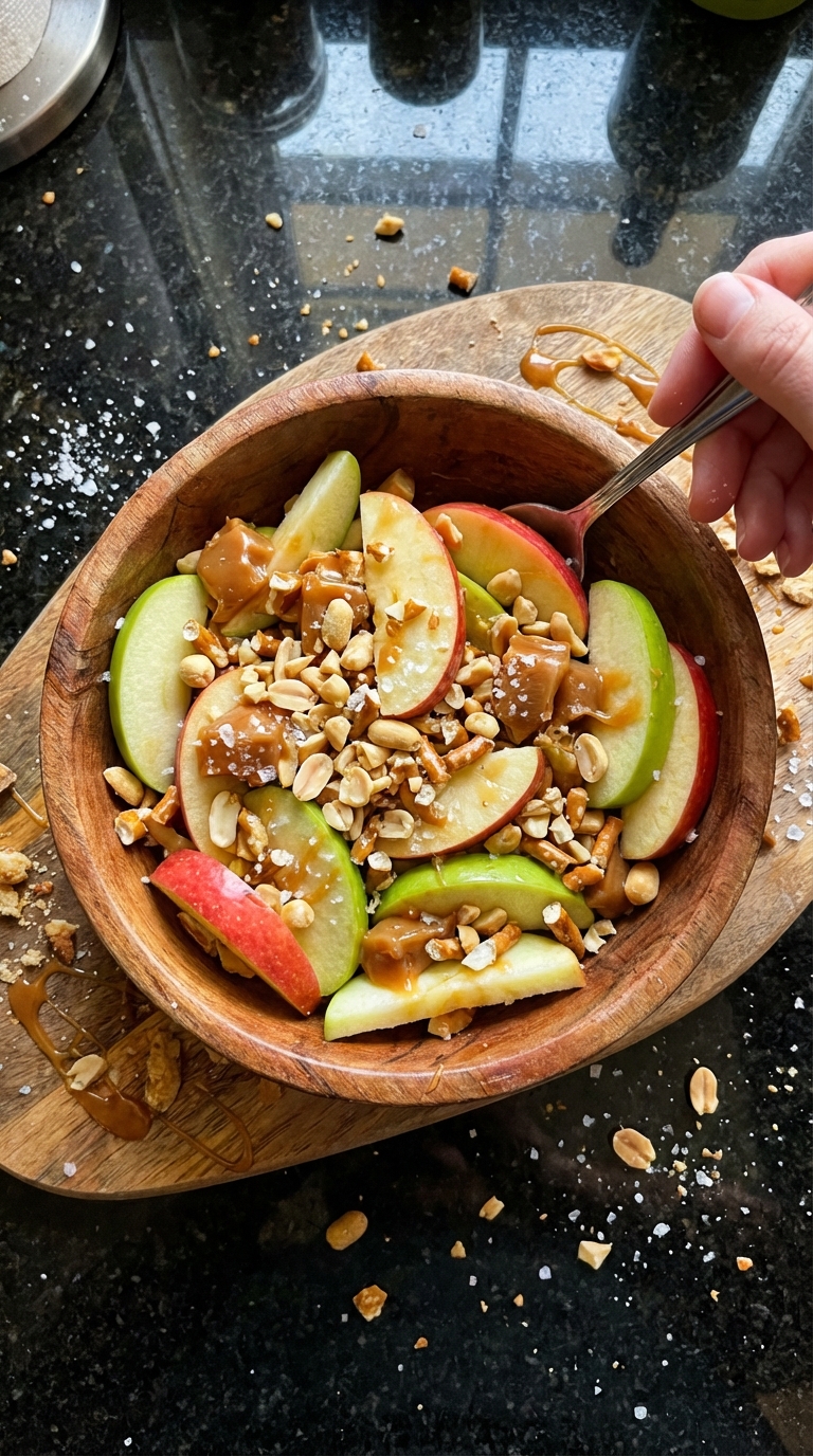 Sweet and Salty Candy Apple Salad