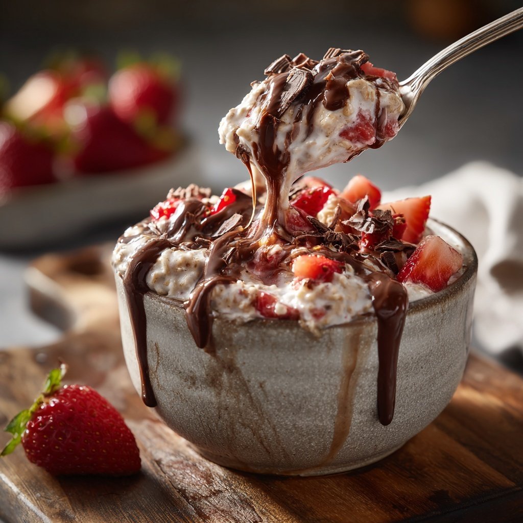 Chocolate Strawberry Overnight Oats