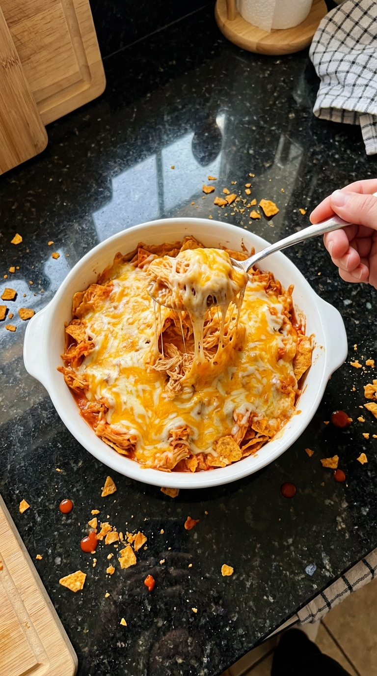Buffalo Chicken Doritos Bake