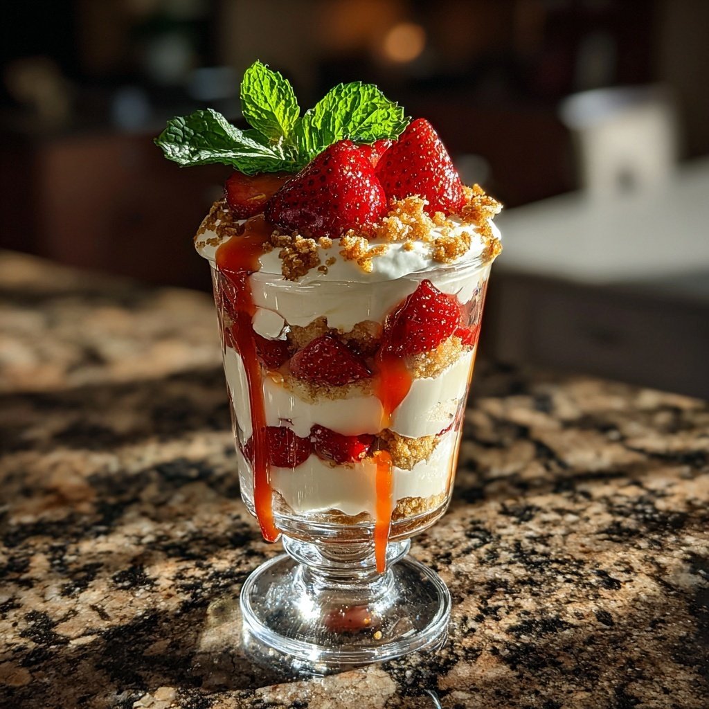 Gourmet Strawberry Shortcake Parfait