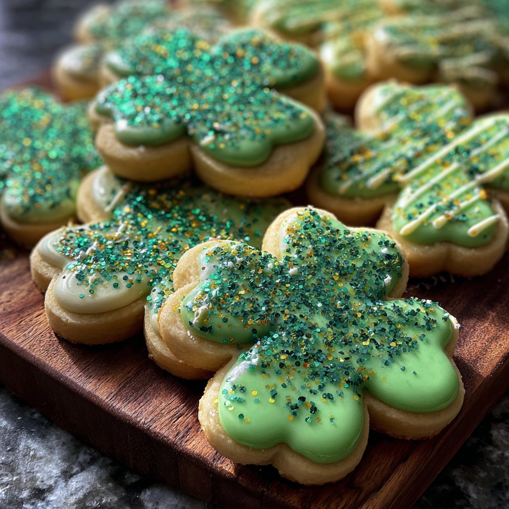 Shamrock Sugar Cookies