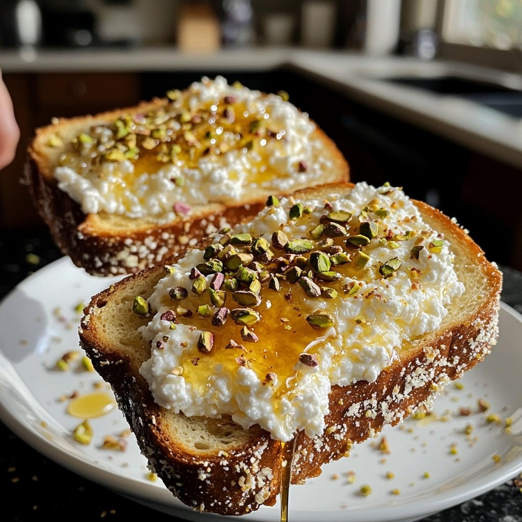 Whipped Ricotta Honey Toast Recipe