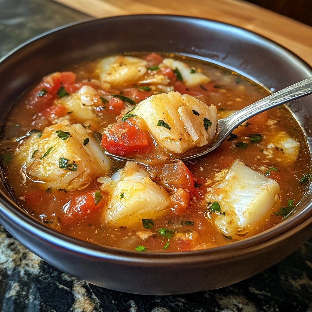 Italian Cod Fish Soup